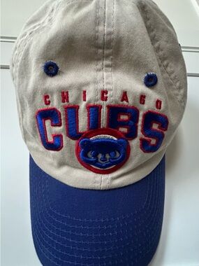 Chicago Cubs Beige and Royal Blue Baseball Cap